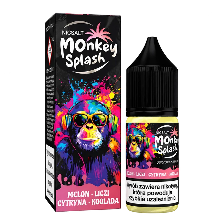 Monkey Splash NicSalt — Melon • Liczi • Cytryna • Koolada
