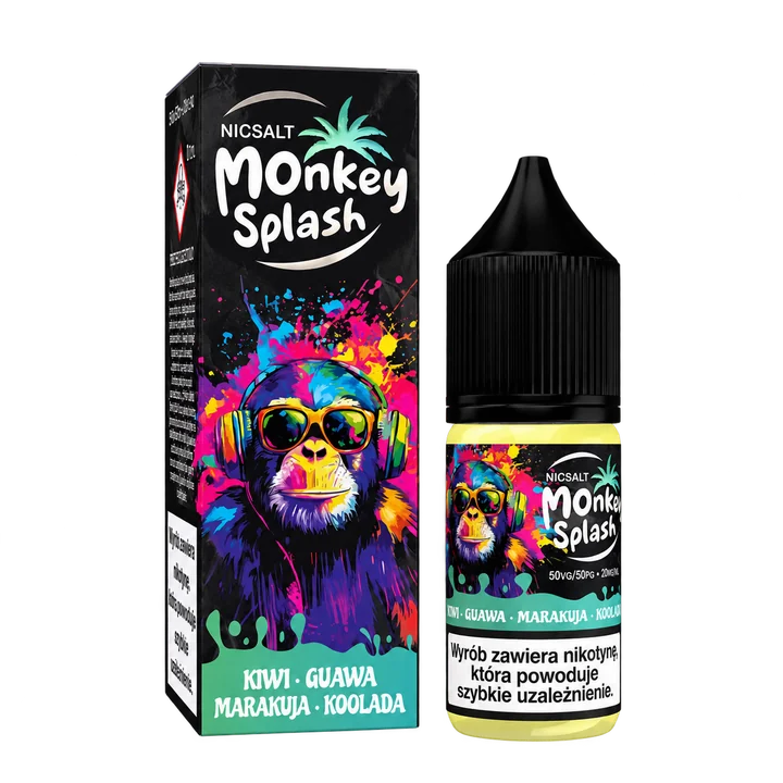Monkey Splash NicSalt — Kiwi • Guawa • Marakuja • Koolada
