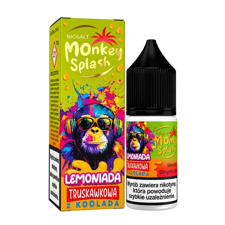 Monkey Splash NicSalt Lemoniada — Lemoniada truskawkowa z Kooladą