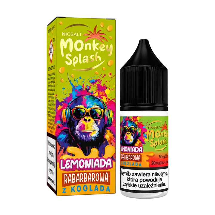 Monkey Splash NicSalt Lemoniada — Lemoniada rabarbarowa z Kooladą