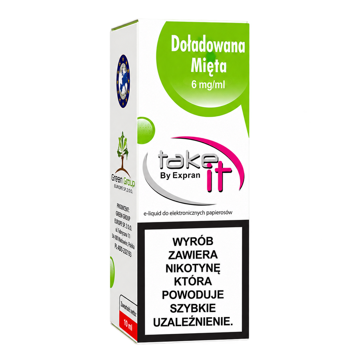 TAKE IT — DOŁADOWANA MIĘTA — 6 mg/ml