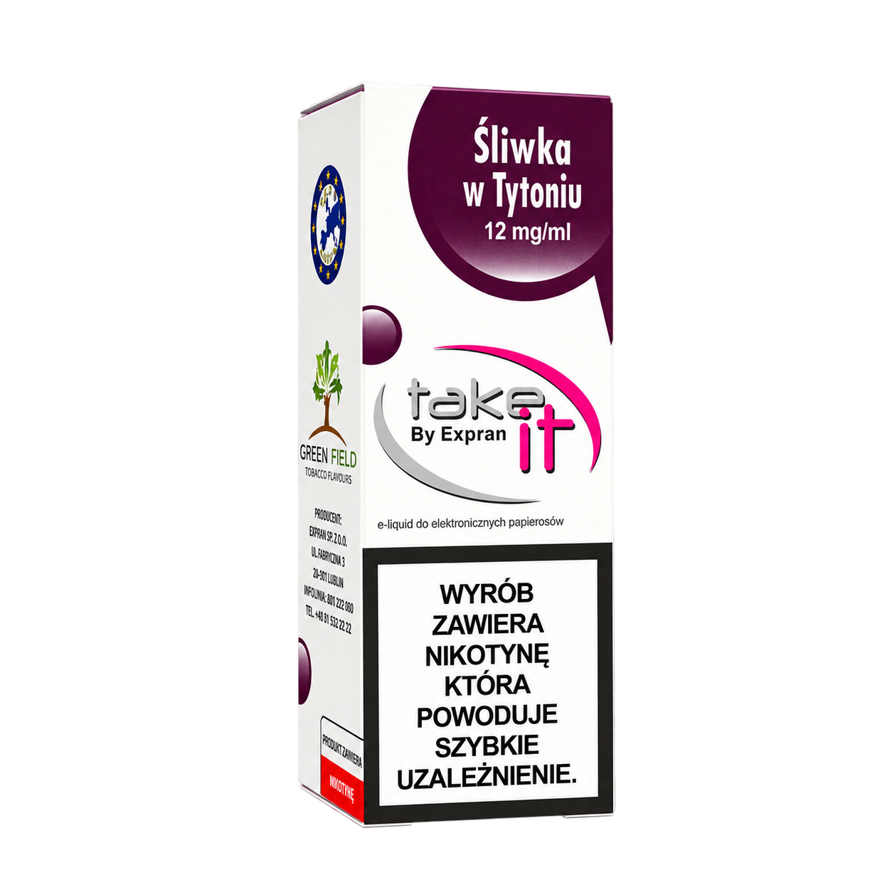 TAKE IT — ŚLIWKA W TYTONIU — 12 mg/ml