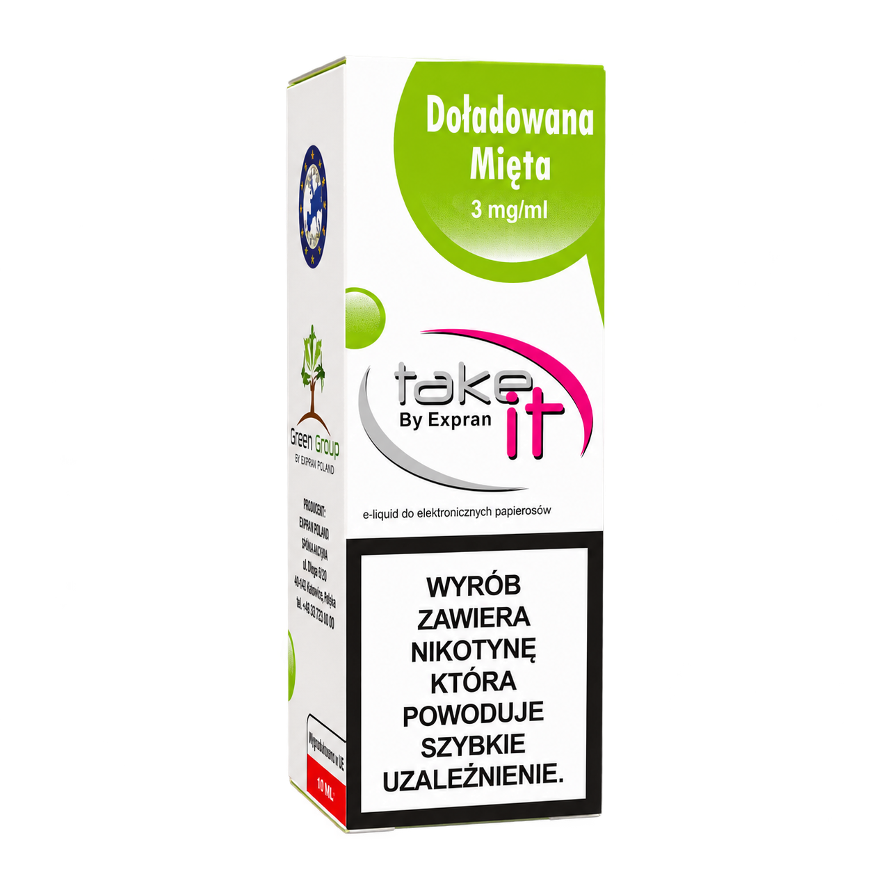 TAKE IT — DOŁADOWANA MIĘTA — 3 mg/ml