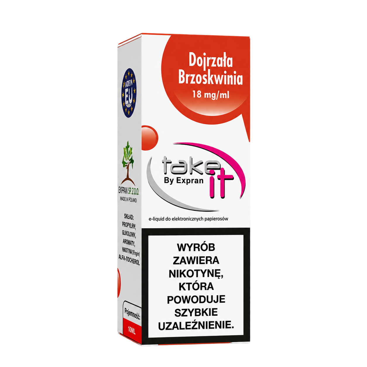 TAKE IT — DOJRZAŁA BRZOSKWINIA — 18 mg/ml